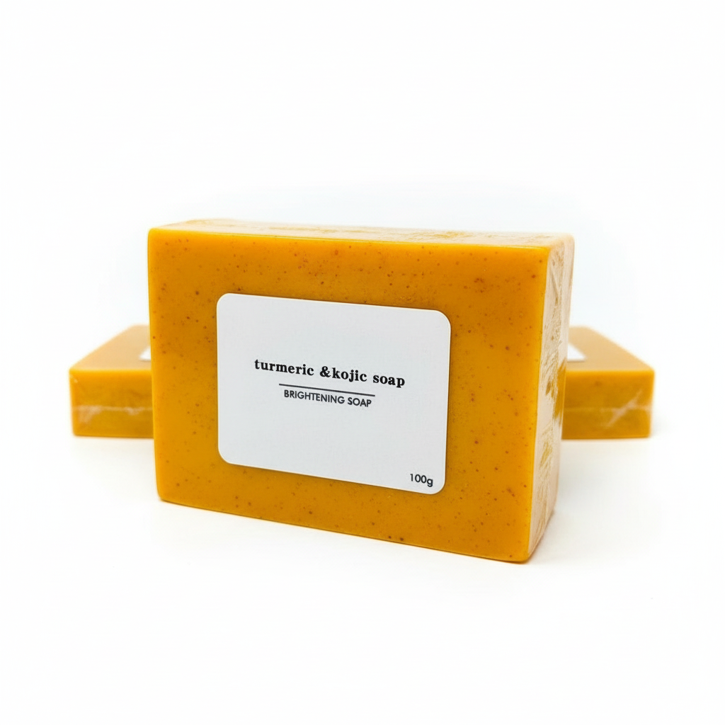 100g Turmeric Hand Made Soap, Lemon Kojic Acid Soap, Shower and Facial Soap
