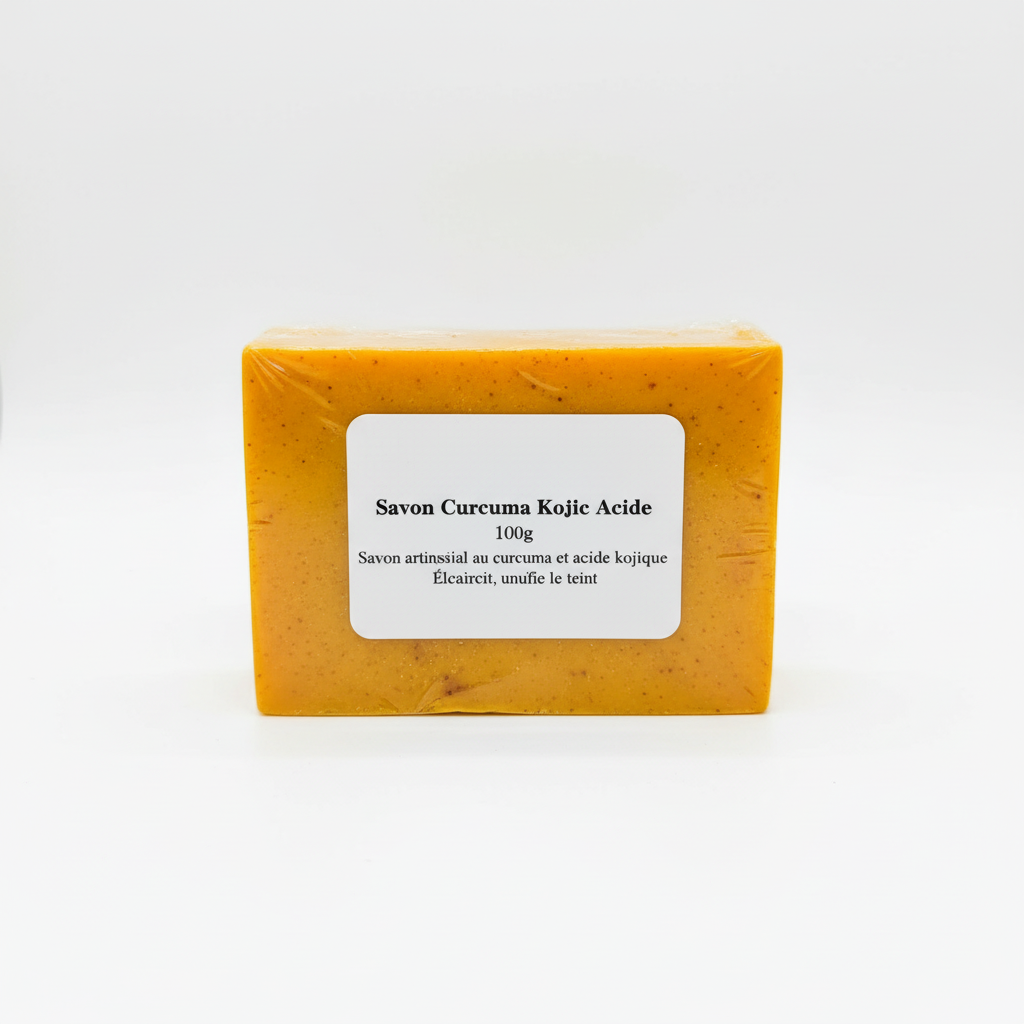 100g Turmeric Hand Made Soap, Lemon Kojic Acid Soap, Shower and Facial Soap